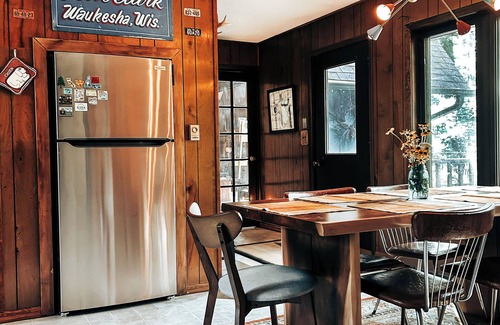 Danbury Ski Chalet | Camp Green Pine Artist Retreat: Pet-Friendly A-Frame in Voyager Village WI