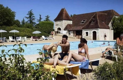 Souillac House | Camping La Paille Basse* - 3-room Mobil Home Lounge 6/7 People