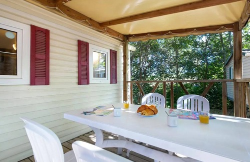 Greoux-les-Bains House | Camping Paradis La Pinède* - Mobile home Zola 3 rooms 4/5 people Air-conditioned