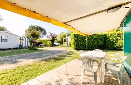 Bois-de-Cene House | Campsite maeva Escapades Le Bois Joli * - Pagan 3-Room Canvas Bungalow for 5 People (4 adults + 1 child -8 years old)