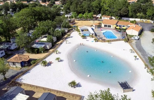 Bois-de-Cene House | Campsite maeva Escapades Le Bois Joli * - Pagan 3-Room Canvas Bungalow for 5 People (4 adults + 1 child -8 years old)