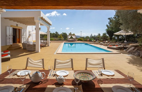 Sant Rafael de Sa Creu Villa | CANA FINA 5 km to Ibiza with sea views and old city views