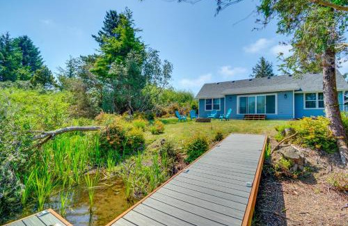 Ocean Shores House | Canal Cottage Retreat with Dock and Waterfront Views