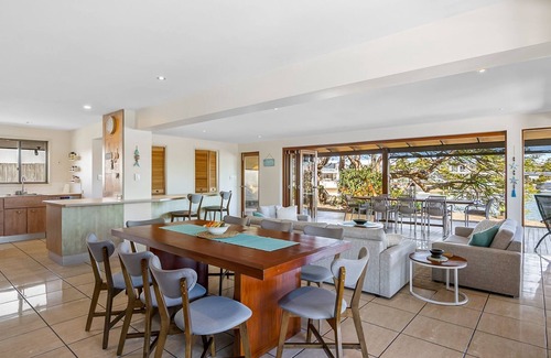Maroochydore House | Canal Front family Home with expensive undercover outdoor area and pool