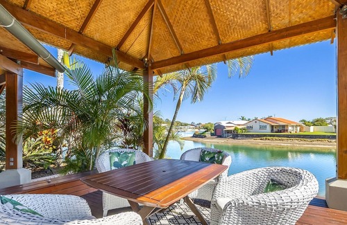 Maroochydore House | Canal Front family Home with expensive undercover outdoor area and pool