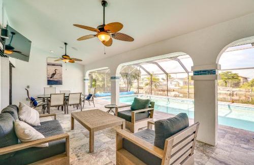 Caloosahatchee Villa | Canal-Front Outdoor Space Home in Cape Coral
