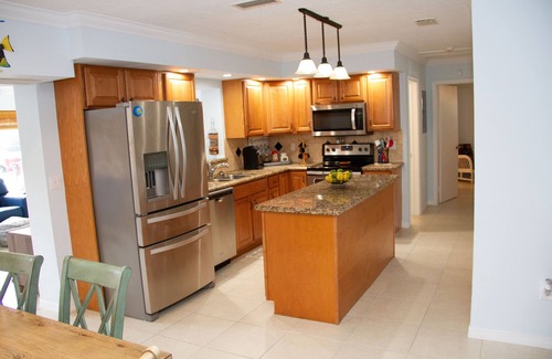 Marathon House | Canal Front Pool Home with Dockage, Jetted Pool, Tiki Hut, 2 Kayaks & 2 Bikes!