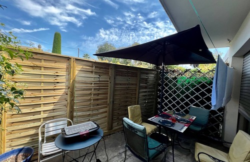Cannes Apartment | Cannes, apparently T3 garden level 30m from the beach, in landscaped park