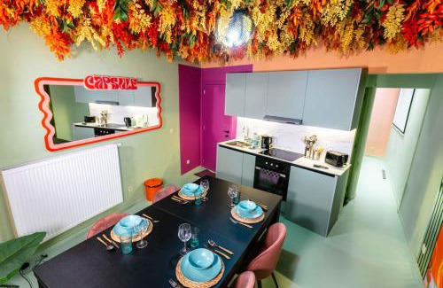 Mons Apartment | Capsule Flower - Balneo - Cinema - Billard - Nintendo Switch - Mons Centre