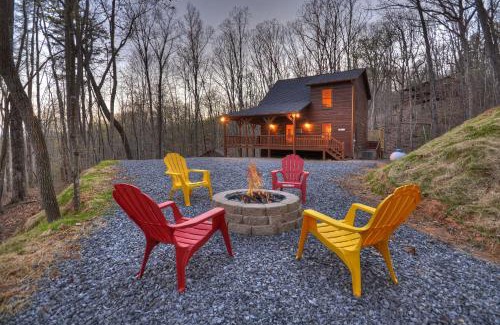 Morganton Villa | Cardinals Crossing Mountain view hot tub pet-friendly firepit