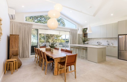 Culburra Beach House | Carramar - Fireplace - Absolute Waterfront