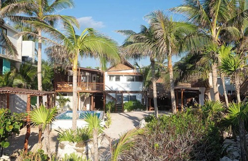 Zona Hotelera Villa | Casa de lujo frente al mar con piscina y temazcal