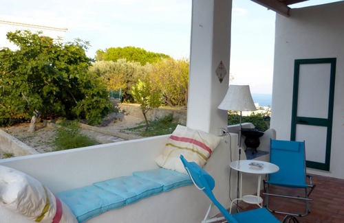 Lipari Historic Centre House | Casa Maria, typical Aeolian house with terrace and sea view