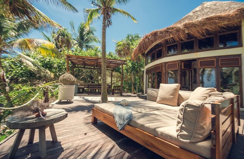 Zona Hotelera Villa | Casa Zaba Tulum 5 Bedrooms Magical beachfront property and access to the cenote