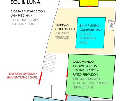 Pinos del Valle House | Casas Mundo Sol y Luna - 3 houses with pool, wifi & AC - Andalusia