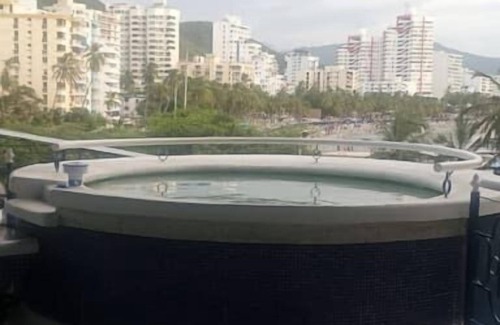 Historic Center Apartment | (Cascadas) Oceanfront Balcony Private Heated Pool