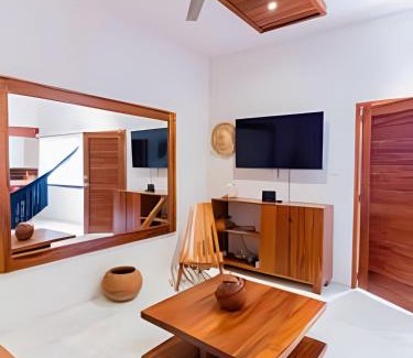 Bacalar House | Casita de Diseño con, tina de baño, A/A y TV