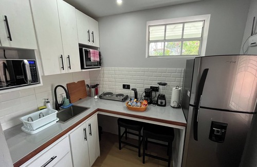 Roseau Apartment | Casita Heliconia - Jr. Suite #1 located in Roseau with lovely pool deck