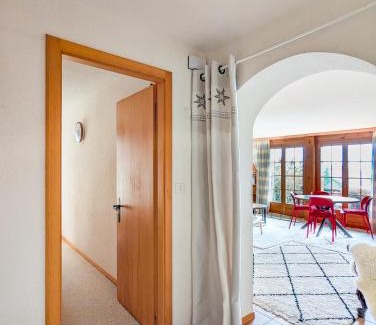 Anzere Apartment | Centered Ski/Swim Ap. w/private yard & fireplace