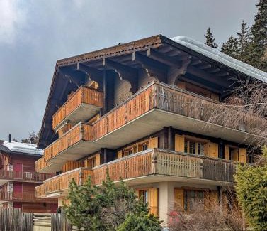 Anzere Apartment | Centered Ski/Swim Ap. w/private yard & fireplace