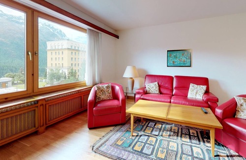 St. Moritz Apartment | Centrally located apartment house, about 10 minutes walk from St.