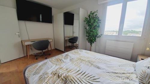 Vannes Apartment | centre ville, T2, superbe vue, parking privé