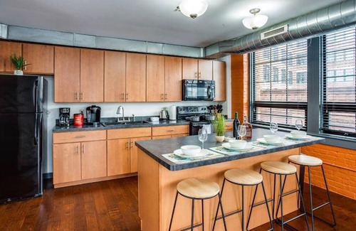 Downtown Rochester Apartment | Centric Modern Loft w/King Beds