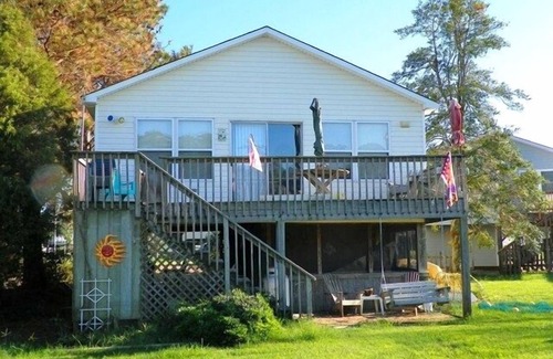 Colington Harbour House | CH101- Waterfront with 3 BRs, Community Pool, Tennis Courts, Soundfront Beach