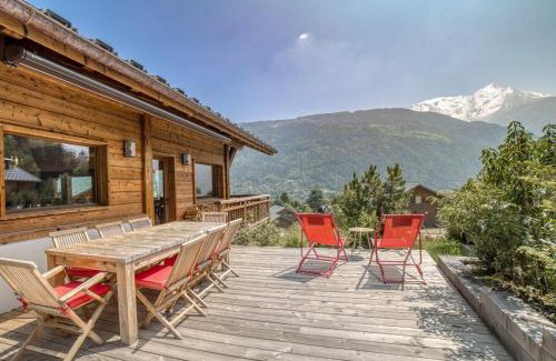 Saint-Gervais-les-Bains Ski Chalet | Chalet familial vue MontBlanc