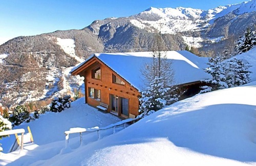 La Tzoumaz Ski Chalet | Chalet, ski-in/ski-out & foot of the slopes, fitness, sauna, terrace, fireplace or stove, parking