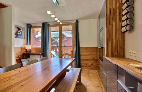 Plagne Soleil Ski Chalet | Chalet spacieux sur les pistes avec cheminée et WiFi - FR-1-455-242