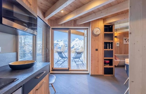 Arc-1600 Ski Chalet | Chalet Vue Extraordinaire Sauna & Piscine