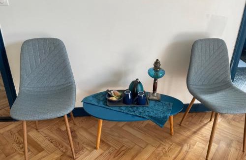 Labouheyre House | Chambre 2 Bleue - WIFI - Proche gare
