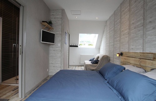 Auderville Bed & Breakfast | Chambre Au gré du Vent"1 lit de 180 + Possibilité de BZ 2places