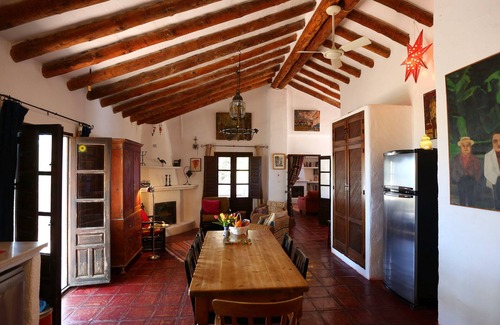 Alcaucin Villa | Characterful stylish Andalucian Cortijo - huge pool and panoramic lake/sea views