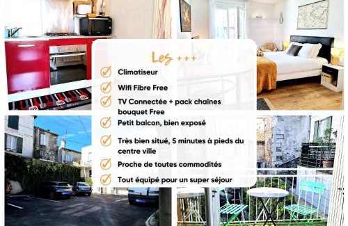 Angouleme Apartment | Charmant Studio proche centre avec balcon+parking