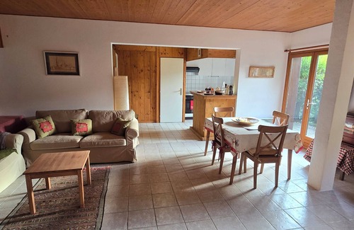 Saint-Gervais-les-Bains Apartment | Charming duplex apartment in the heart of the village: view, quiet, fireplace and sauna