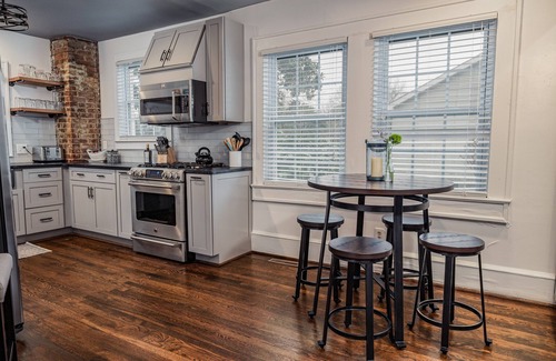 Sans Souci House | Charming 2BR with Fireplace, Pets, Close to Furman