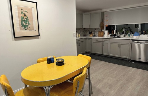 Lincoln Park House | Charming 3 bedroom home with hot tub, wood burning stove, large yard in Kingston