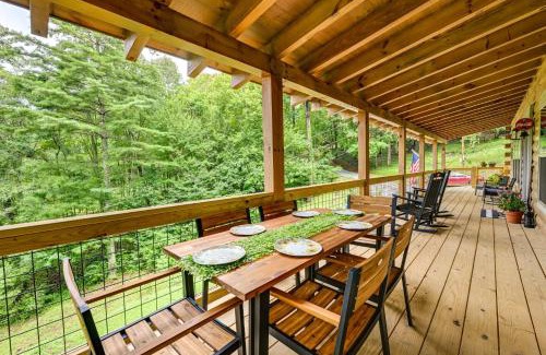 Cullowhee House | Charming 3BR Cabin with Hot Tub and Fire Pit Near WCU