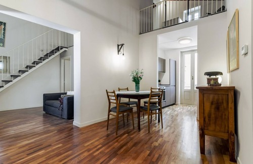 Castellammare Vucciria Apartment | Charming 80 sqm apartment, with mezzanine, for 6 people, located on the 4th floor of a renovated period building. The property is located in the heart of the historic center (Traffic-Restricted Area), between the lively Vucciria market and La Cala (port