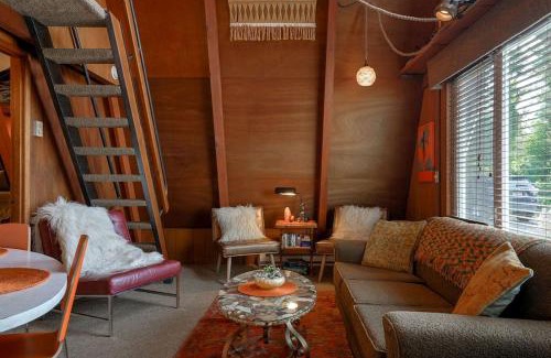 Otter Rock Ski Chalet | Charming A Frame Nestled Amidst Trees in Otter Rock, Oregon