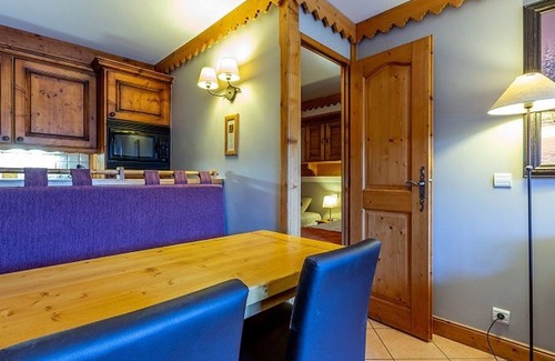 Aime Apartment | Charming apartment with balcony, pool & parking in Plagne Aime 2000