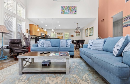 Laurel Grove House | Charming Beach Cottage with 6-Seat GOLF CART! Near Beach, Pool, Tram & Wharf.