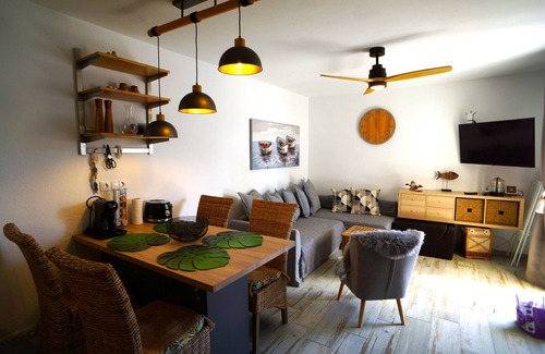 Bahia Calma House | Charming bungalow in the palms at the pool in delightful Costa Calma with WiFi