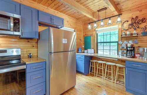 Mineral Bluff Cabin | Charming cabin with 3 bedrooms and hot tub in Blue Ridge