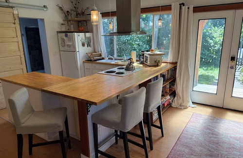 Woodlawn Cottage | Charming cottage in walkable/bikable ‘hood to shops and restaurants w/WiFi, AC
