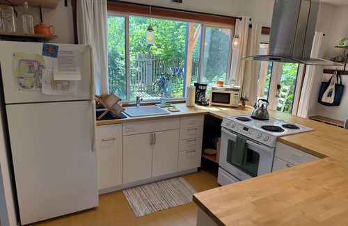 Woodlawn Cottage | Charming cottage in walkable/bikable ‘hood to shops and restaurants w/WiFi, AC