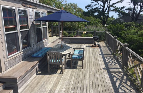 Quidnet Cottage | Charming Cottage with Large Deck and Ocean Views, Short Walk to beaches