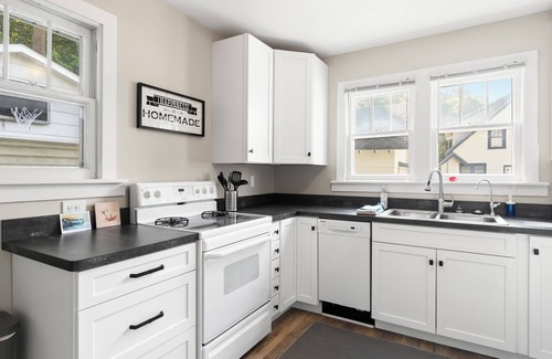 Lake Township Cottage | Charming Crystal Lake Cottage, Walk to Beach and Town, Ski Crystal Mountain